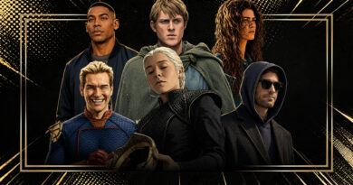 Montagem com detalhes e estilização de quadrinhos destacando a capa das séries mais esperadas de 2026 no Multi Nerdz. A imagem reúne: Aaron Pierre de jaqueta em Lanterns, Peter Claffey com capa medieval em O Cavaleiro dos Sete Reinos, Zendaya de cabelos soltos em Euphoria, Charlie Cox com uniforme do Demolidor em Demolidor: Renascido, Emma D'Arcy olhando para baixo em A Casa do Dragão e Antony Starr sorrindo com as mãos unidas em The Boys.